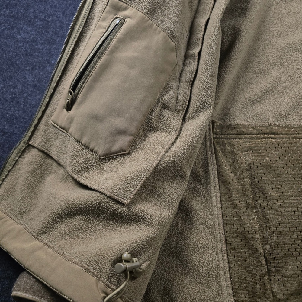 Rothco Tactical Hooded Soft Shell Jacket Coyote Brown Fleece Military Men's XL - Picture 12 of 16